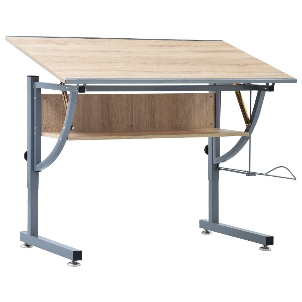 Teenagers Drafting Table Oak 110x60x87 cm MDF
